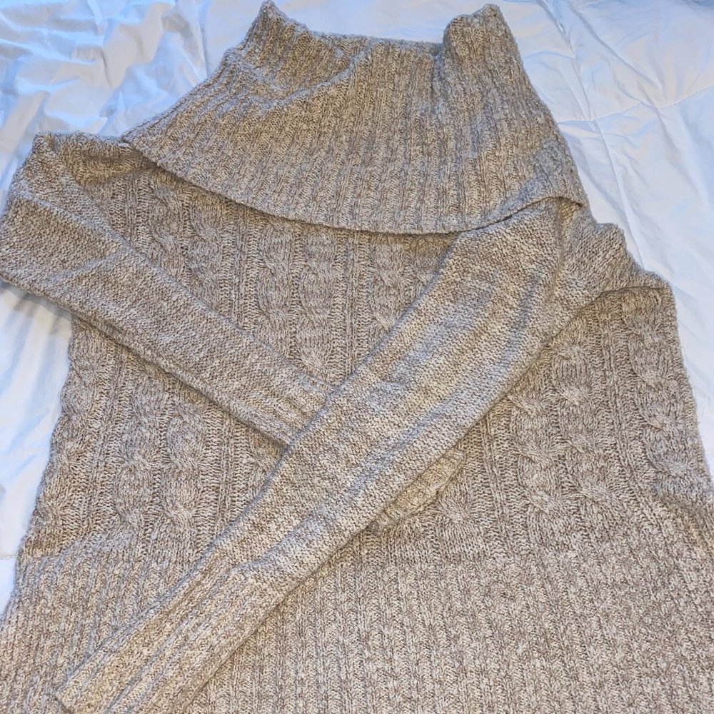 Super cute tan turtleneck sweater